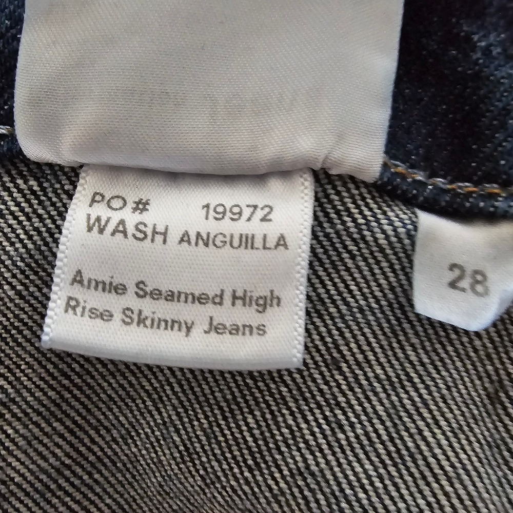 REFORMATION Women's Amie Seamed High Rise Skinny Jeans Sz 28 - Picture 9 of 15